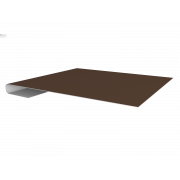 Планка завершающая 0,5 Satin Matt TX RAL 8017 шоколад (3м)