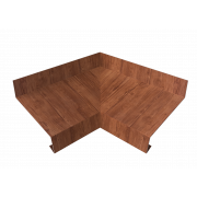 Угол отлива внутренний 70 0,45 Print Premium с пленкой Rowan Fresh TwinColor