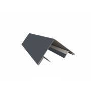 Планка угла внешнего составная верхняя 0,45 Drap ST RAL 7024 мокрый асфальт (2м)