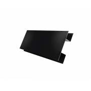Планка H-образная стыковочная сложная 0,5 PurPro с пленкой RAL 9005 черный (3м)