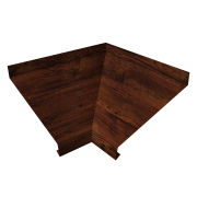 Угол отлива внутренний 100 0,45 Print Elite с пленкой Cherry Wood TwinColor