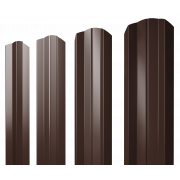 Штакетник М-образный А фигурный 0,4 PE-Double RAL 8017 шоколад