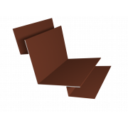 Угол внутренний сложный 90 градусов 0,5 Satin Matt RAL 8004 терракота (2м)