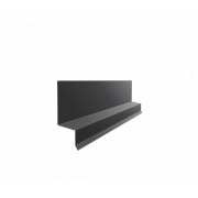 Отлив верхний фальц 0,5 PurLite Matt RAL 9005 черный (3м)