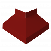 Угол отлива внешний 70 0,45 PE с пленкой RAL 3011 коричнево-красный