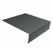 Планка околооконная простая 200х50 0,45 PE с пленкой RAL 7005 мышино-серый (3м)