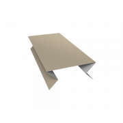 Планка угла внешнего составная нижняя 0,45 Drap TX RAL 1015 светлая слоновая кость (2м)