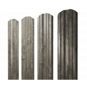 Штакетник Twin фигурный 0,45 Print Elite Nordic Wood TwinColor