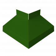 Угол отлива внешний 50 0,45 PE с пленкой RAL 6002 лиственно-зеленый