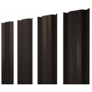 Штакетник М-образный В с прямым резом 0,5 Atlas X RR 32 темно-коричневый