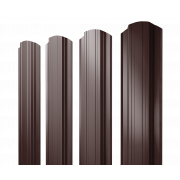 Штакетник Прямоугольный фигурный 0,5 GreenCoat Pural BT RR 887 шоколадно-коричневый (RAL 8017 шоколад)
