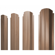 Штакетник П-образный А фигурный 0,45 Print Elite Honey Wood TwinColor