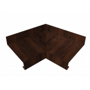 Угол отлива внутренний 70 0,45 Print Elite с пленкой Cherry Wood TwinColor