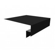 Планка околооконная сложная (Блок-хаус, Экобрус) Grand Line 250х50х25 0,5 Satin с пленкой RAL 9005 черный (2м)