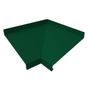 Угол отлива внутренний 200 0,5 Satin с пленкой RAL 6005 зеленый мох