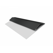 Планка стартово-финишная (Блок-хаус, Экобрус) Grand Line 0,45 PE с пленкой RAL 7016 антрацитово-серый (3м)