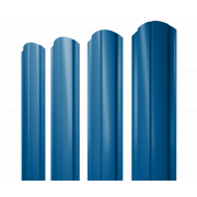 Штакетник Полукруглый Slim фигурный 0,45 PE RAL 5005 сигнальный синий