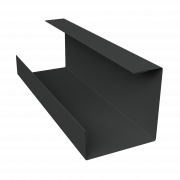 Планка угла внутреннего составная нижняя 0,5 Velur X RAL 7016 антрацитово-серый (3м)