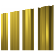 Штакетник М-образный В с прямым резом 0,45 PE RAL 1018 цинково-желтый