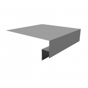 Планка околооконная сложная (Блок-хаус, Экобрус) Grand Line 250х50х25 0,45 PE с пленкой RAL 9006бело-алюминиевый (3м)