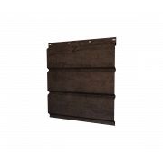 Софит металлический без перфорации 0,45 Print Premium с пленкой Antique Wood TwinColor