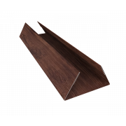 Планка стыковочная составная нижняя 0,45 Print-Double Premium Cherry Wood Fresh (3м)