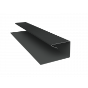 Планка П-образная завершающая сложная (КД) 0,5 Velur X RAL 7016 антрацитово-серый (3м)