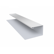 Планка П-образная (Блок-хаус, Экобрус) Grand Line 0,45 PE с пленкой RAL 9003 сигнальный белый (2м)