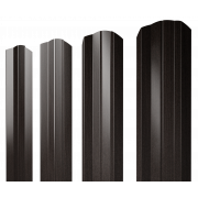 Штакетник М-образный А фигурный 0,45 Print Elite Coffee Wood TwinColor