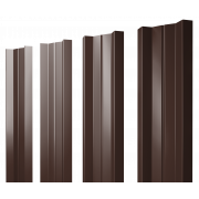 Штакетник М-образный А с прямым резом 0,5 Drap TX RAL 8017 шоколад