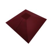 Колпак на столб под фонарь 390х390мм 0,45 PE с пленкой RAL 3005 красное вино