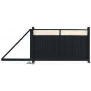 Ворота откатные Estet Plus 2,4х3,5 RAL 7024/1013