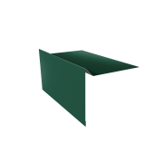 Планка ветровая для мягкой кровли 100х20х70 0,4 PE с пленкой RAL 6005 зеленый мох (2м)