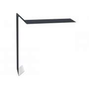 Планка ветровая для мягкой кровли 130х25х100 0,5 Satin с пленкой RAL 7024 мокрый асфальт (3м)