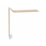 Планка ветровая для мягкой кровли 130х25х100 0,5 Satin с пленкой RAL 1015 светлая слоновая кость (2м)