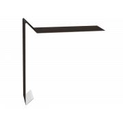 Планка ветровая для мягкой кровли 130х25х100 0,45 PE с пленкой RR 32 темно-коричневый (3м)