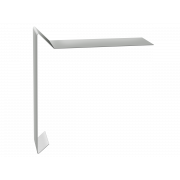 Планка ветровая для мягкой кровли 130х25х100 0,45 PE с пленкой RAL 7005 мышино-серый (3м)