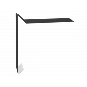 Планка ветровая для мягкой кровли 130х25х100 0,5 Satin с пленкой RAL 7016 антрацитово-серый (2м)