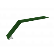 Планка карнизная для мягкой кровли 100х60 0,45 PE с пленкой RAL 6002 лиственно-зеленый (2м)