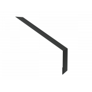 Планка карнизная для мягкой кровли 135х50 0,5 Satin Matt RAL 7016 антрацитово-серый (3м)