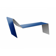 Планка примыкания для мягкой кровли 0,45 PE с пленкой RAL 5002 ультрамариново-синий (3м)