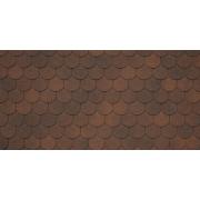 Битумная черепица TEGOLA ASSISI marrone 434 (коричневый)