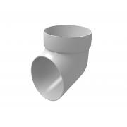 Колено сливное ПВХ Grand Line белое (RAL 9003)