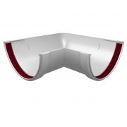 Угол желоба 90 град.Классика 120 ПВХ Grand Line белый (RAL 9003)