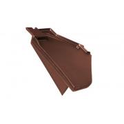 Боковая черепица левая Braas Изумруд каштан глазурь