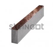 Бордюр садовый Steingot Colormix 1000х200х80мм Stein Brown частичный прокрас