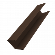Крышка жалюзи Milan Slim 0,5 Atlas X с пленкой RAL 8017 шоколад (2м)