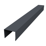 Крышка жалюзи Palermo 0,45 Drap-double TX RAL 7024 мокрый асфальт (2,5м)