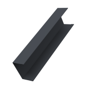 Крышка жалюзи Milan, Tokyo (для калиток, ворот) 0,45 Drap-double TX RAL 7024 мокрый асфальт (2м)