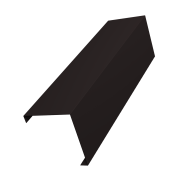 Декоративная накладка на столб универсальная угловая 60х60 для забора жалюзи 0,45 Drap-double TX RAL 9005 черный (3м)